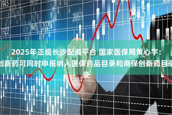 2025年正规长沙配资平台 国家医保局黄心宇：创新药可同时申报纳入医保药品目录和商保创新药目录